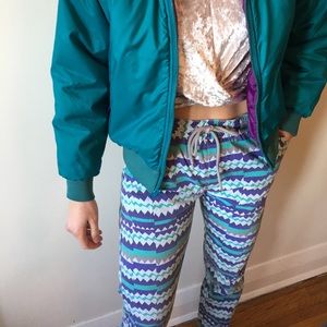 Vintage Patterned Pants Size S